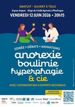 Journée conférences débats le 12 juin : anorexie, boulimie, hyperphagie et Cie