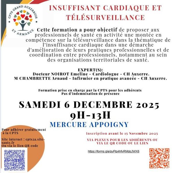 Formation Insuffisant cardiaque et télésurveillance