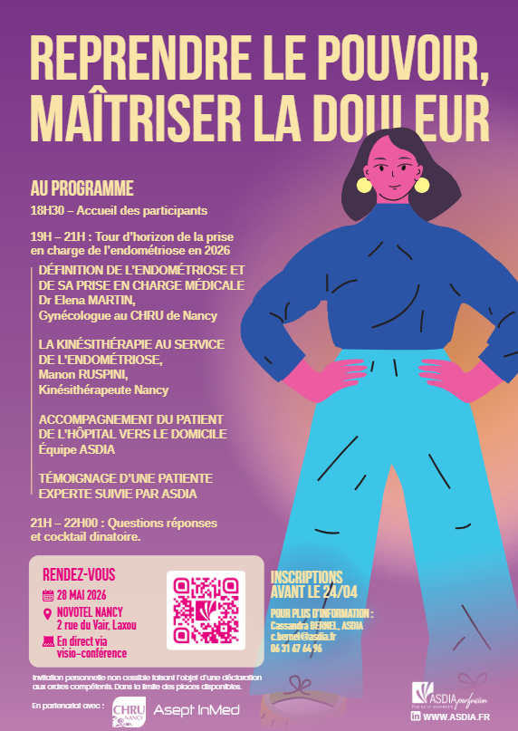 Reprendre le pouvoir, maitriser la douleur sur l'endométriose