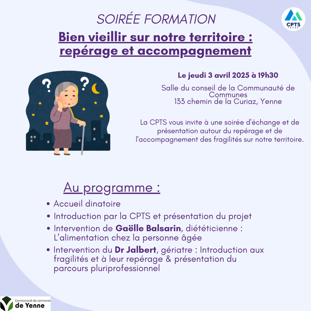 Bien vieillir sur notre territoire : repérage et accompagnement