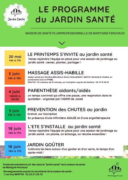 TOUS PUBLIC | MSP de Martigné Ferchaud : Parenthèse aidants/aidés