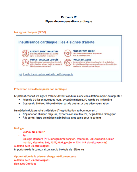 Parcours Insuffisance Cardiaque